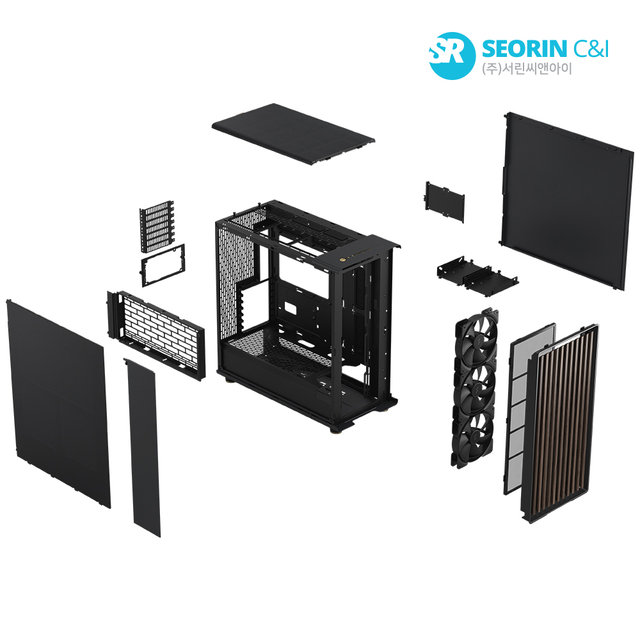 [서린공식] 프렉탈디자인 North XL MESH (차콜 블랙)