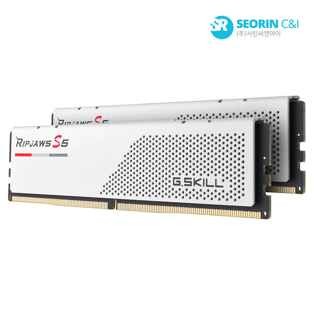 [서린공식] 지스킬 DDR5-5200 CL40 RIPJAWS S5 J 화이트 패키지 96GB(48Gx2)