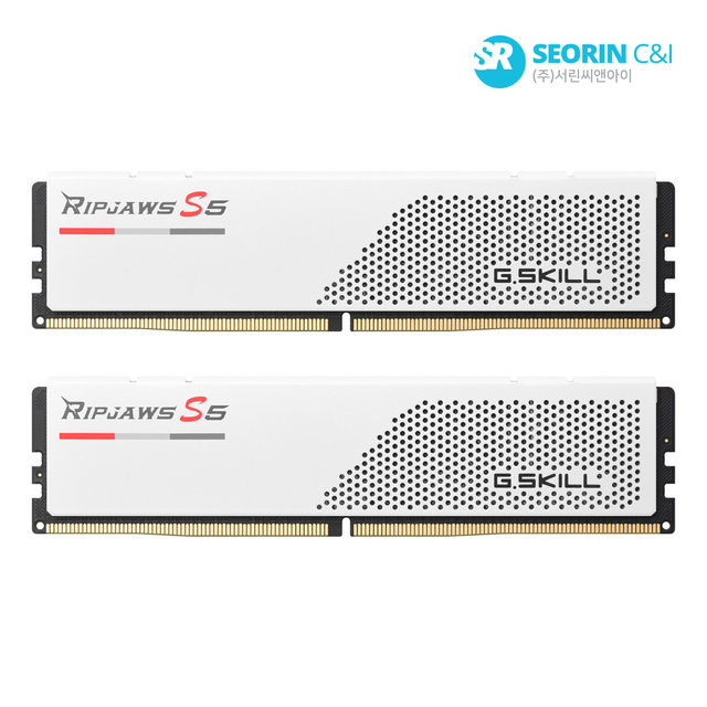 [서린공식] 지스킬 DDR5-5200 CL40 RIPJAWS S5 J 화이트 패키지 96GB(48Gx2)
