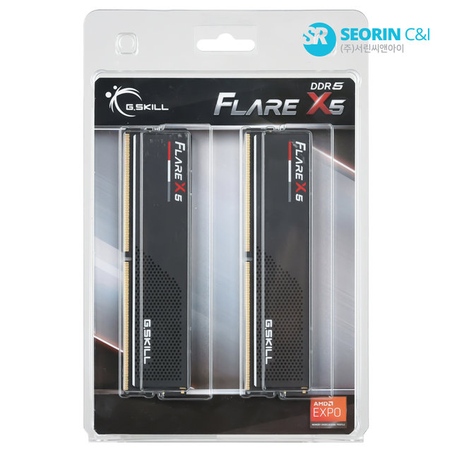 [서린공식] 지스킬 DDR5 6000 CL30 FLARE X5 J패키지 64GB(32Gx2)
