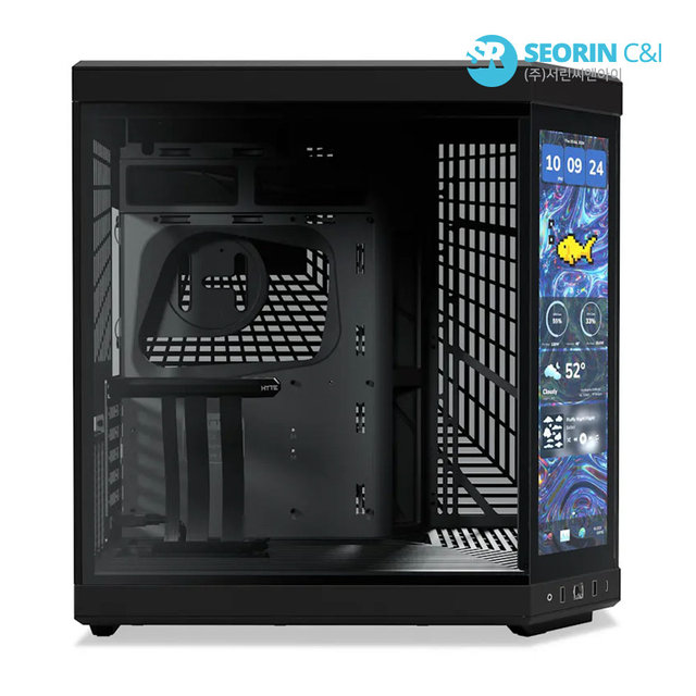 [서린공식] HYTE Y70 Touch Infinite Pitch Black