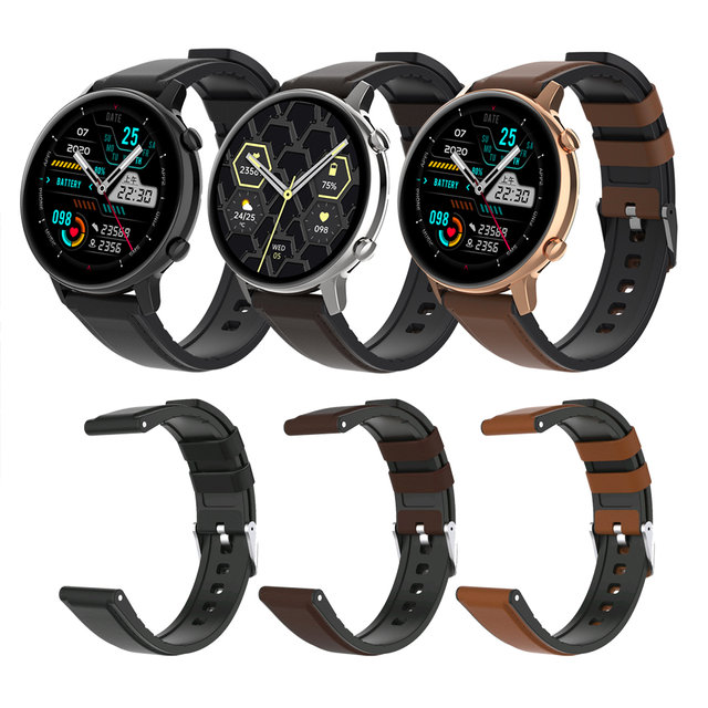 젤센 스마트워치 스트랩 가죽 / 20mm / 갤럭시워치 호환