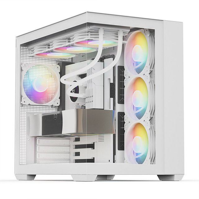 슈컴 라이젠 7500F RTX 4060Ti SF1 A5N6T 화이트 어항 게이밍컴퓨터 조립PC 컴퓨터본체