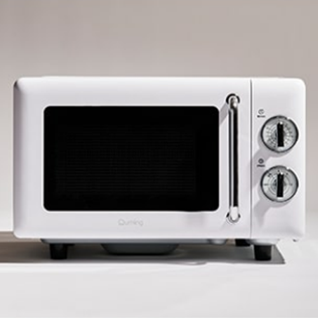 현대큐밍 프리미엄 플랫 전자레인지 20L (화이트/그레이)