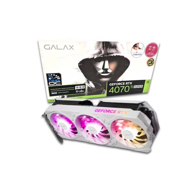 갤럭시 GALAX 지포스 RTX 4070 Ti SUPER EX GAMER WHITE OC D6X 16GB