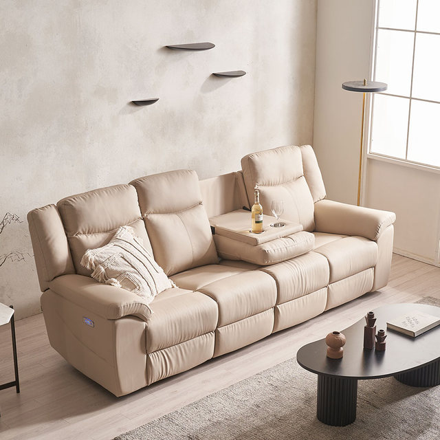 [결제시5%추가][비밀특가] 코모아 가죽 1인용 전동 리클라이너 소파 무중력 의자