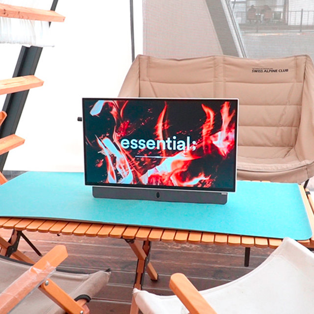 실내 실외 캠핑 올인원 무선 포터블TV 이스트라 팔로미 61cm 스마트TV (택배)