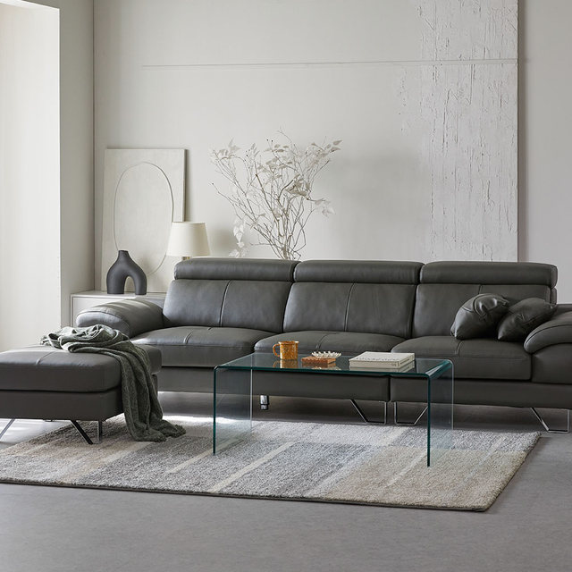 [비밀특가] 베스테 천연면피 가죽 3인 소파