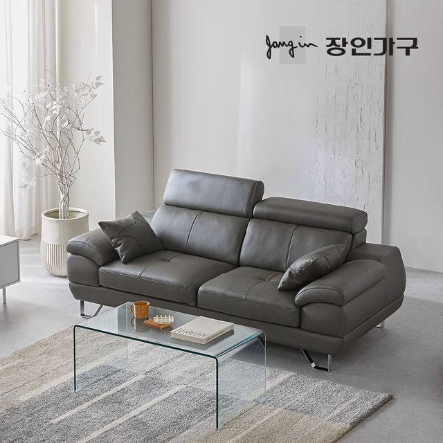 [비밀특가] 베스테 천연면피 가죽 3인 소파