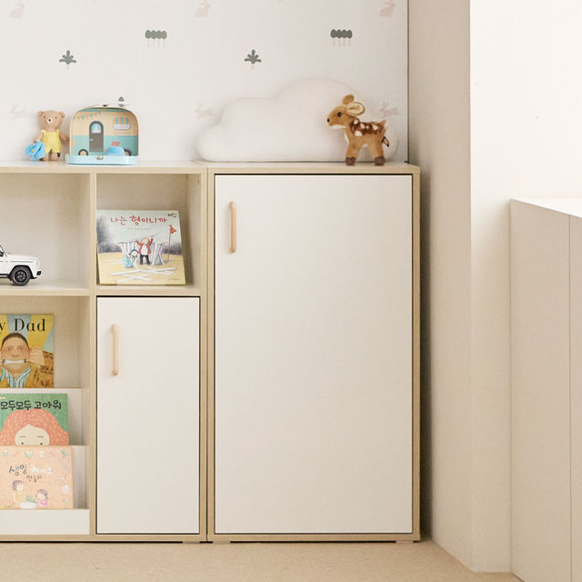 [비밀특가] 뉴피터 600폭 도어 수납교구장 + 원목발