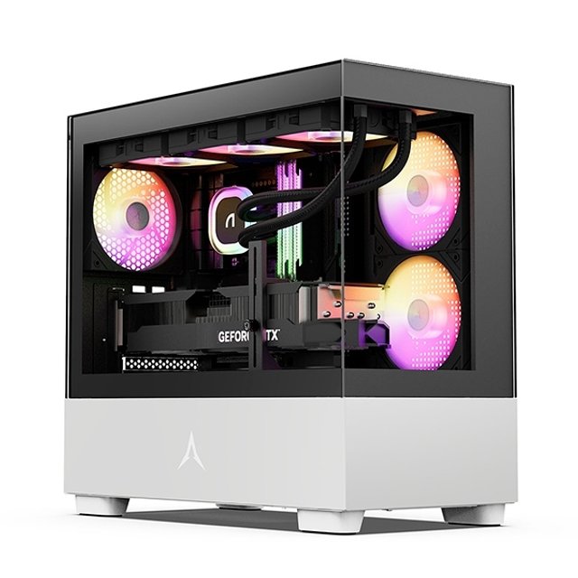 앱코 U40M 웨일샤크 ARGB BTF 블랙화이트 (미니타워)