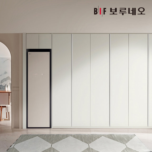 E0 스타일러 무몰딩 붙박이장 390cm 13자