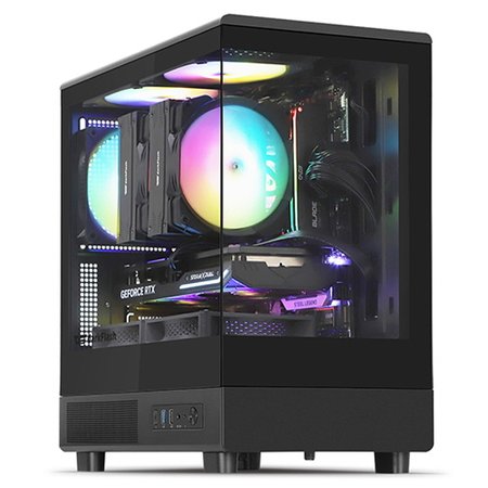 darkFlash DB330M RGB 강화유리 미니타워 케이스 블랙