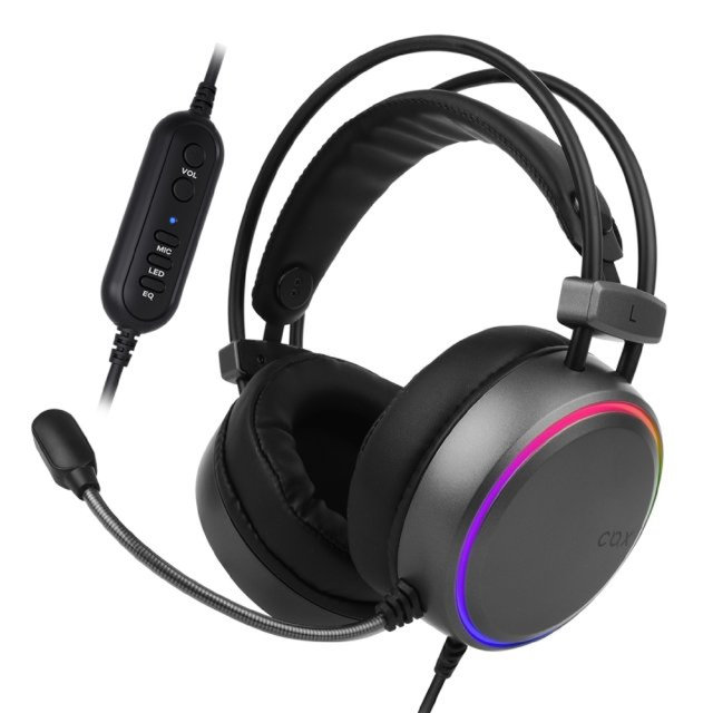 [더나노스퀘어] CH43 가상 7.1 ENC EQ RGB 게이밍 헤드셋