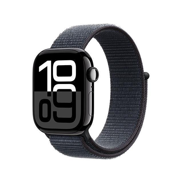 애플워치10 42mm, GPS(제트블랙 알루미늄, 잉크 스포츠 루프, Regular)-[MWWG3KH/A]