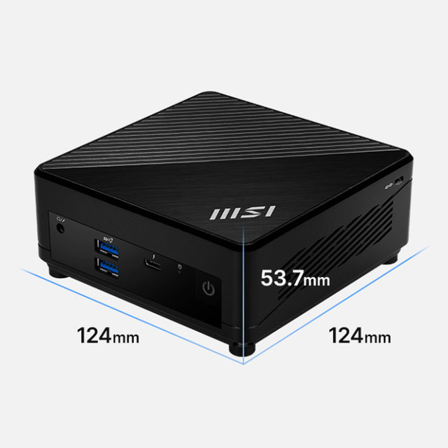 MSI 미니PC Cubi N100 ADL (RAM 8GB + NVMe 256GB) 베어본 컴퓨터 본체 사무용 주식용 피씨