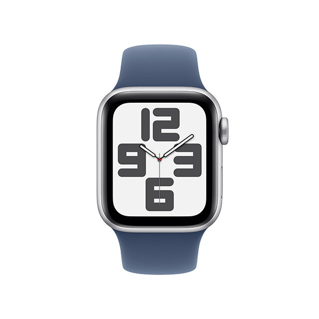 [여름방학 행사] 애플워치SE 40mm, GPS (실버 알루미늄, 데님 스포츠밴드, M/L)-[MXED3KH/A]