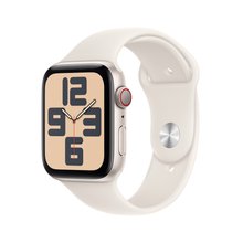 애플워치SE 44mm, GPS+Cellular (스타라이트 알루미늄, 스타라이트 스포츠밴드, M/L)-[MXGU3KH/A]