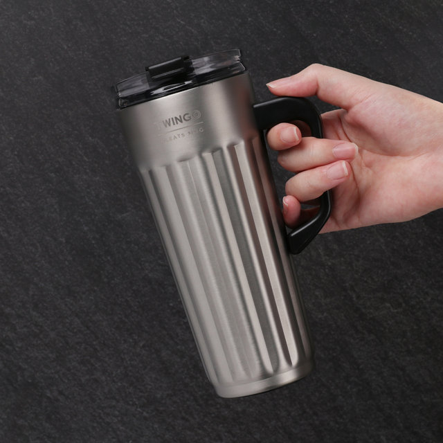 트윙고 플리츠 진공 핸들머그 500ML