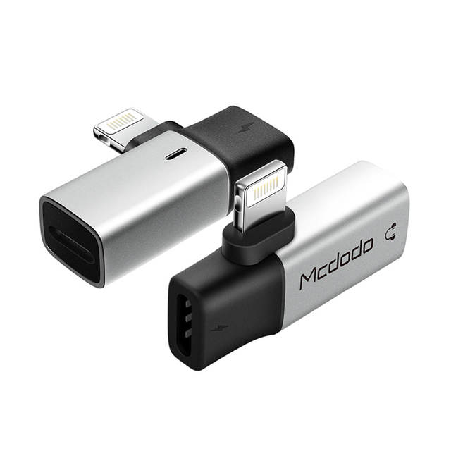 [맥도도] 아이폰 듀얼 라이트닝+DC3.5mm 라이트닝 젠더 블랙 CA-6210