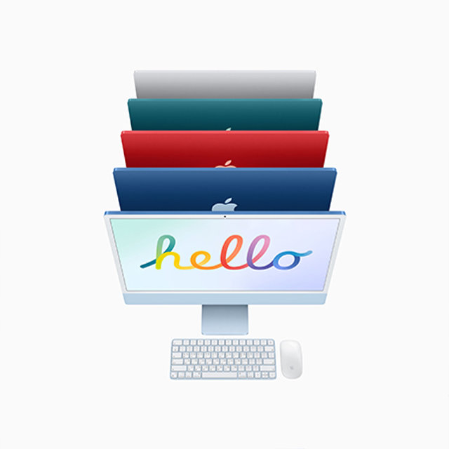 iMac M1칩, 7코어 GPU, 256GB 블루(59.6cm, 21년형) MJV93KH/A