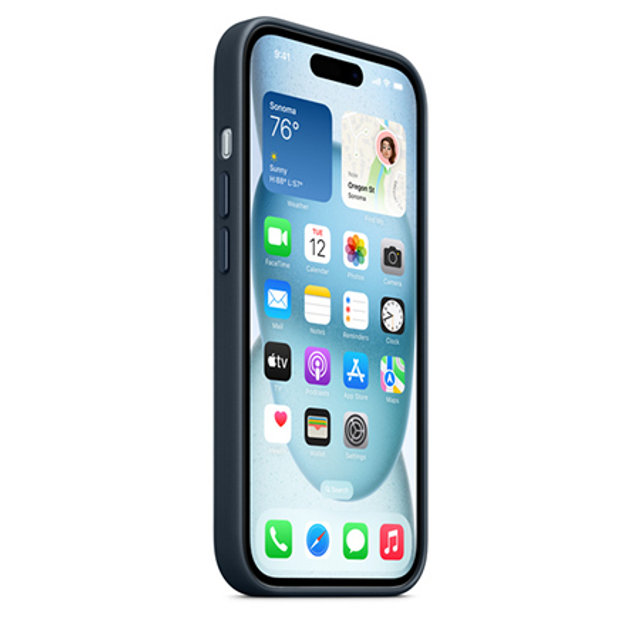 아이폰15 파인우븐 케이스 퍼시픽블루 MT3G3FE/A