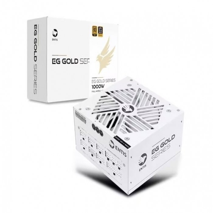 기타 엔티스 EG 1000W 80PLUS골드 풀모듈러 ATX3.1 화이트