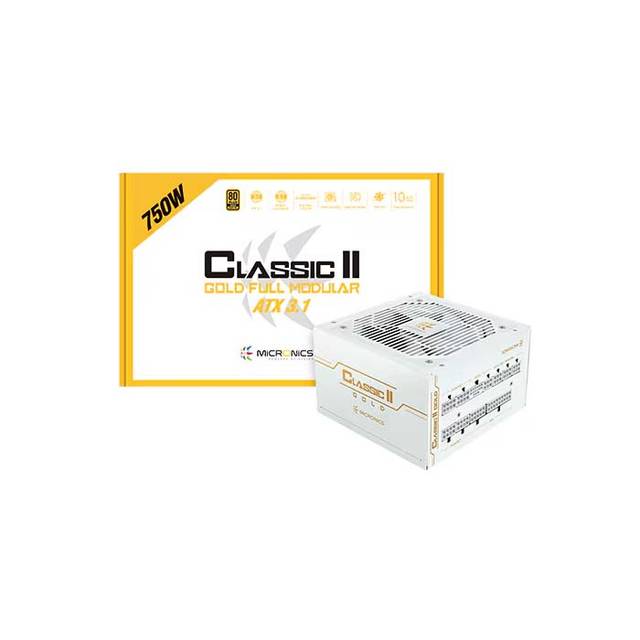 마이크로닉스 Classic II 750W 80PLUS골드 풀모듈러 ATX3.1 화이트