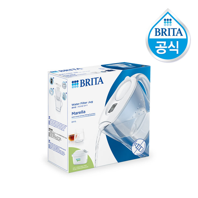 브리타 정수기 마렐라쿨 2.4L 화이트 + 기본필터 1입