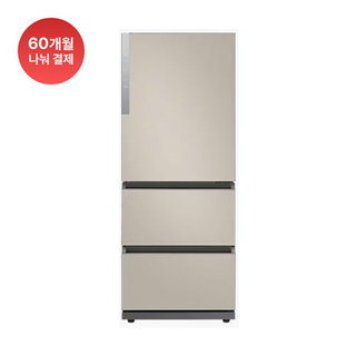 삼성전자 비스포크 김치플러스 김치냉장고 3도어 RQ33DG71J2ET (328L, 에센셜 베이지)