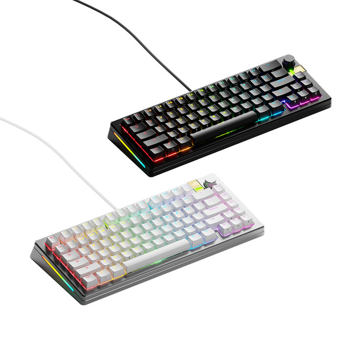 글로리어스 글로리어스 GLORIUS GMMK3 PRO HE 75% Prebuilt 래피드 트리거 키보드 블랙/실버