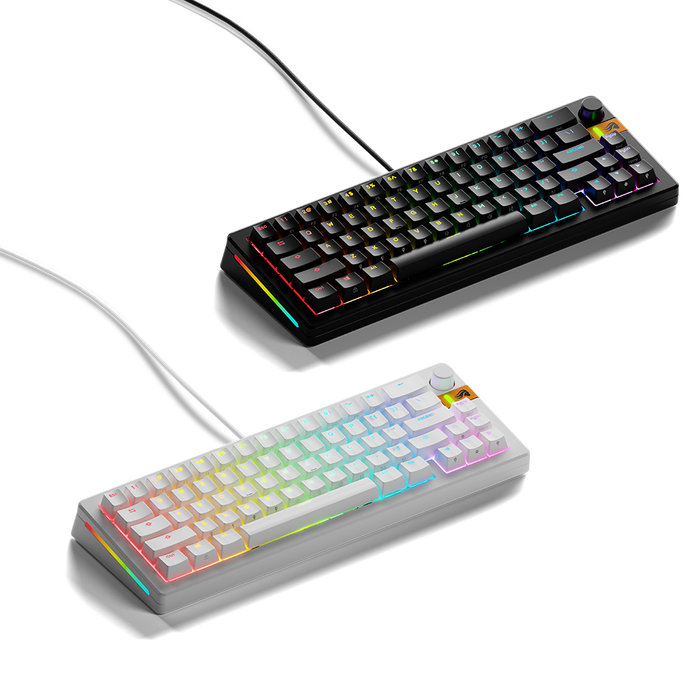 글로리어스 글로리어스 GLORIUS GMMK3 HE 65% Prebuilt 래피드 트리거 키보드 블랙/화이트