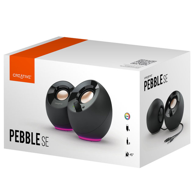 [크리에이티브] PEBBLE SE RGB 스피커 (블랙)