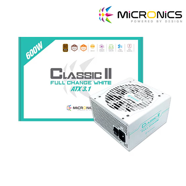마이크로닉스 Classic II 풀체인지 600W 80PLUS BRONZE ATX 3.1 화이트 컴퓨터 ATX 파워