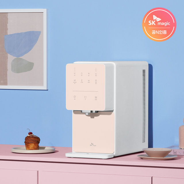 원코크 얼음 정수기 소프트핑크 WPU-IAC414 (냉온정) 일시불 셀프형 (3년관리서비스 포함) HM