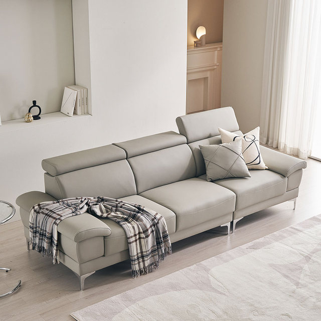 [비밀특가] 모노바 비건 실리콘 가죽 4인 소파 (스툴 미포함)