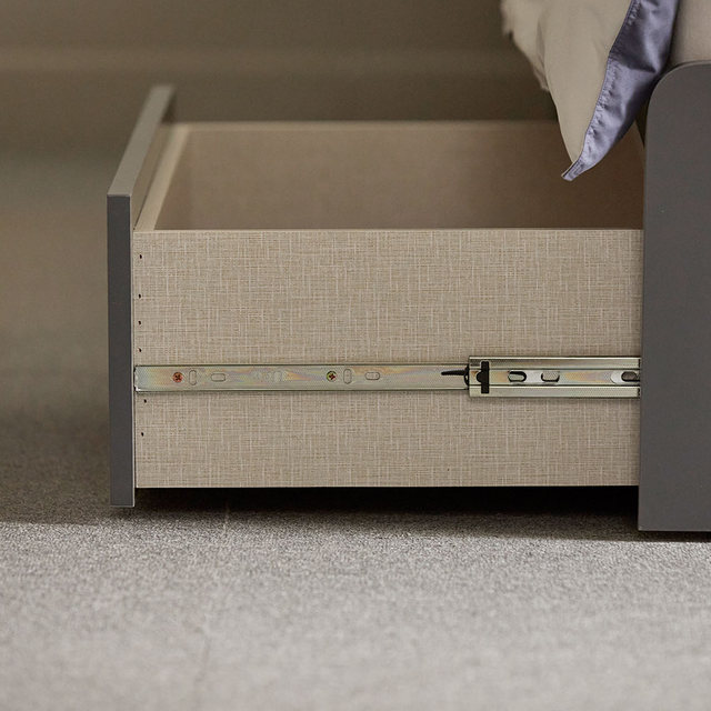 [비밀특가] 메이비 LED 직선헤드 수납 침대프레임 싱글 S (높이230)