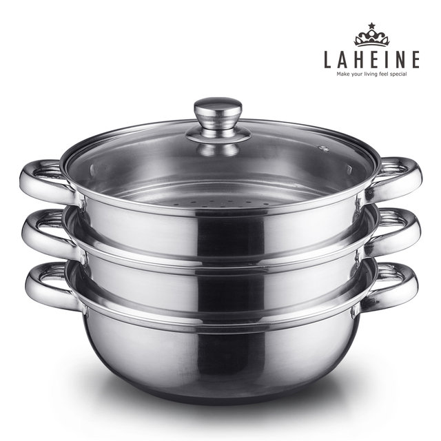 [비밀특가][라헨느] 더 퀸 포토프 스테인레스 IH 3단 찜기