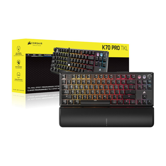 [외부보호필름증정] [커세어] K70 래피드트리거 PRO TKL MGX 유선 블랙 게이밍 기계식 키보드 마그네틱축
