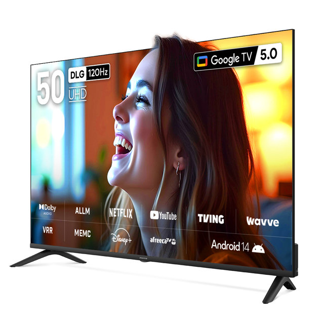 [25년형] CP50G5 127cm 구글5.0 스마트 4K UHD TV 120Hz 프리핫키 지원 (직배송／자가설치)