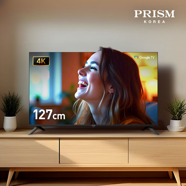 [25년형] CP50G5 127cm 구글5.0 스마트 4K UHD TV 120Hz 프리핫키 지원 (직배송／자가설치)