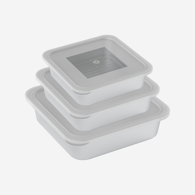 [비밀특가] 밧드 스텐 반찬통 바트 밀폐용기 밧트 스테인레스 사각 주방 중+대+특대