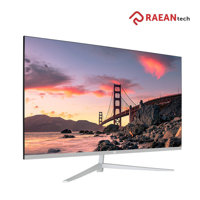 -공식- 래안텍 EdgeArt F3275KW 화이트 FHD 베젤리스 75 오피스 무결점 모니터