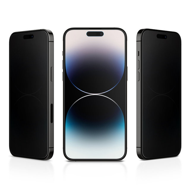 아이폰14 프로 맥스 지문방지 프라이버시 강화유리 tR이지핏