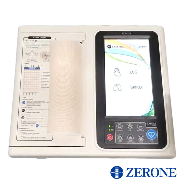 제로원 12채널 ECG EKG 심전도측정기 CZ-800 Roll페이퍼 Z-Fold페이퍼 동시사용_폐활량계추가