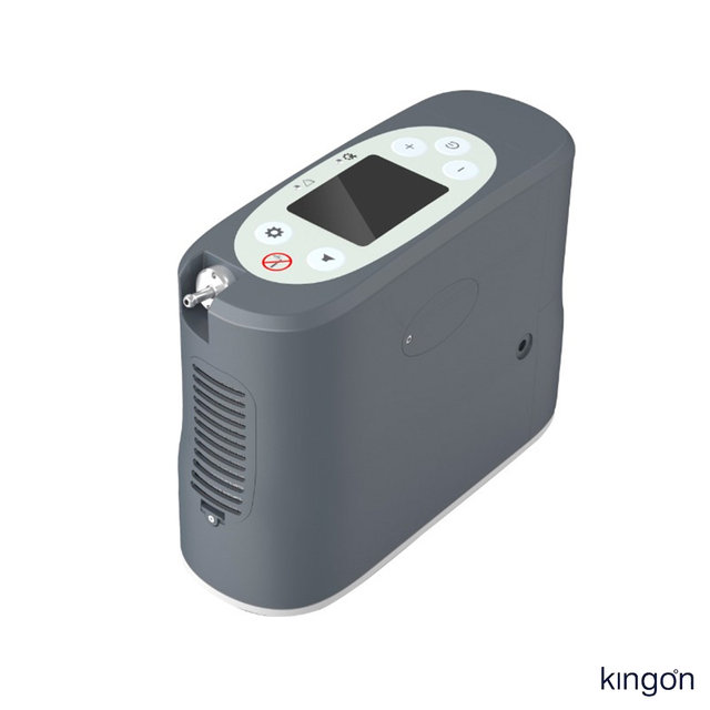 KingON P2-E 차량 선박 기내 사용가능 휴대용 의료용산소발생기 산소호흡기