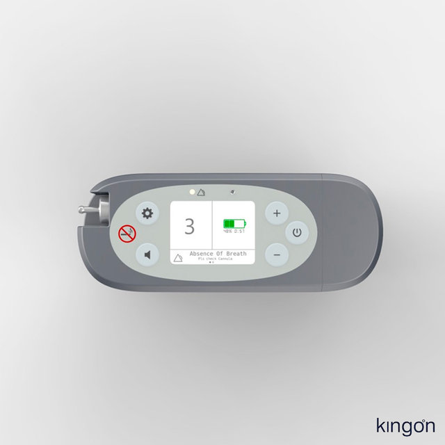 KingON P2-E 차량 선박 기내 사용가능 휴대용 의료용산소발생기 산소호흡기