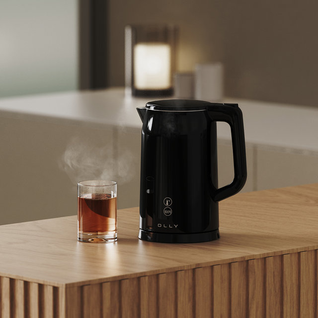 올리 전기포트 커피포트 라면포트 대용량 스텐주전자 1.7L OLK23B