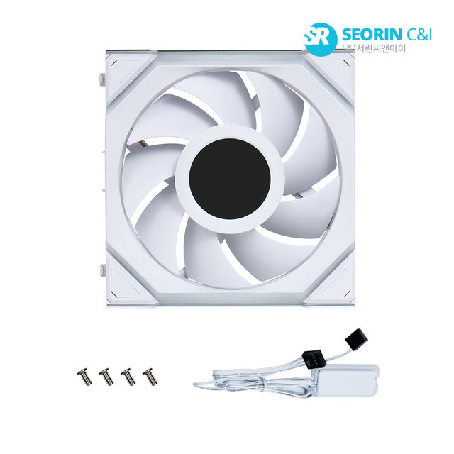 [서린공식] LIAN LI UNl FAN SL Wireless LCD 120 화이트 1팩