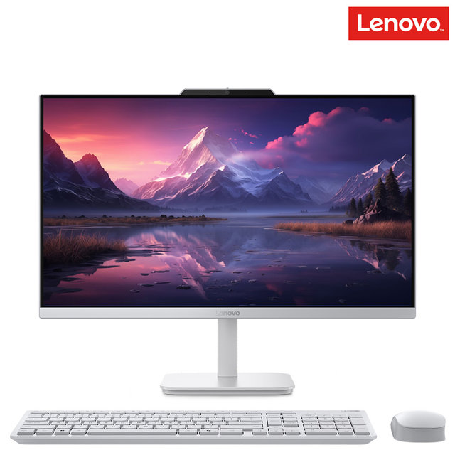 레노버 60cm 일체형PC A100 F0J6000HKR 가성비 사무용 올인원PC 컴퓨터 인텔 N100 / 8GB RAM / 256GB SSD / 윈도우11 포함